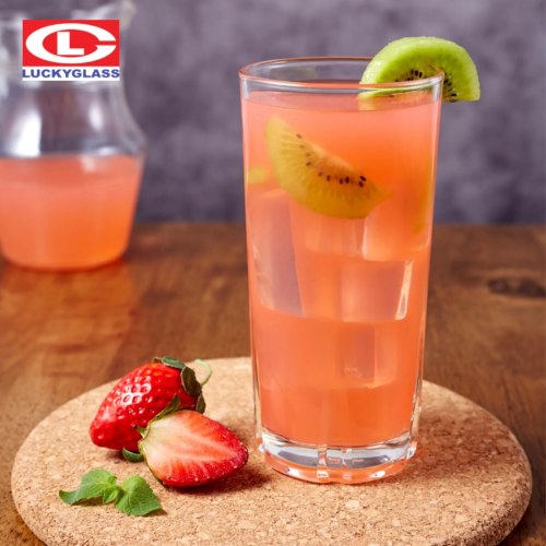 Lucky Thailand Water Crystal Base Glass 300ml Set Of 12pcs